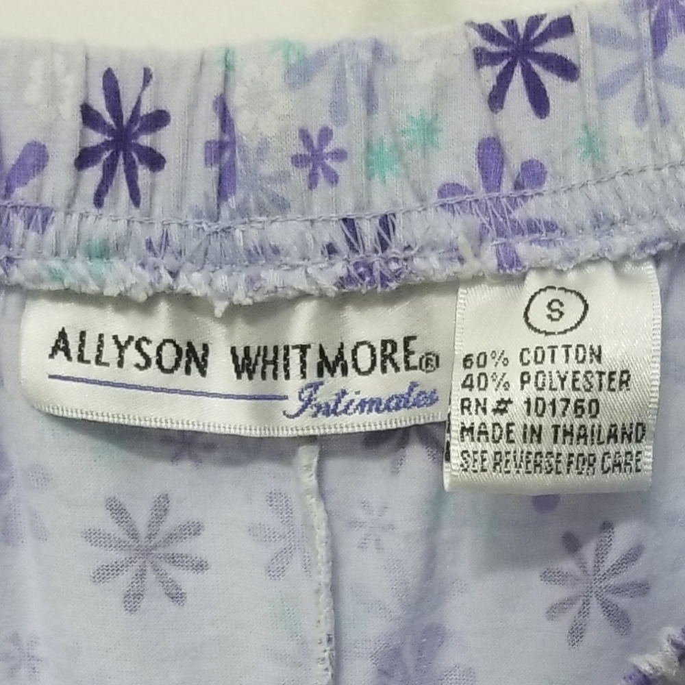 EUC purple floral pj pants - Picture 3 of 3
